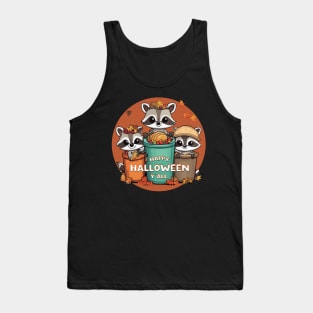 Racoon Halloween Party Tank Top